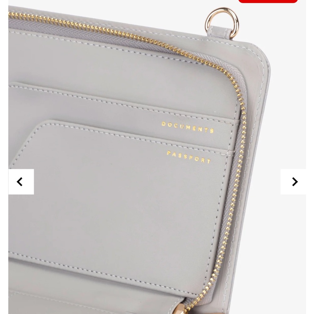 Calpak Tan Croc-Embossed Clutch - Picture 9 of 10